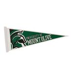 TP924W 9" x 24" White Felt Pennant With Custom Imprint